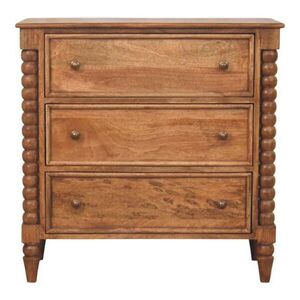 Artisan Furniture KONSOLOVÝ STŮL mini v kaštanovém provedení, 1 zásuvka, nohy ve stylu Nordic, hnědá obraz