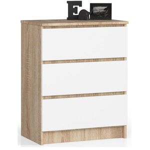 RAUMHIRSCH FURNITURE KOMODA dub Sonoma, bílá 77/60/40 obraz