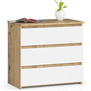 RAUMHIRSCH FURNITURE KOMODA dub Artisan, bílá 57/60/35 obraz