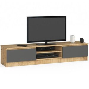 RAUMHIRSCH FURNITURE LOWBOARD dub Artisan, grafitově šedý 33/160/40 obraz