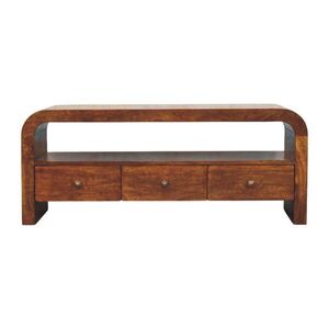 Artisan Furniture PŘÍDAVNÝ STOLEK s povrchem Amber Oak, prostor na desce stolu, hnědý obraz