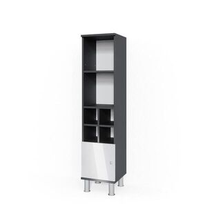 Vicco STŘEDNÍ SKŘÍŇKA Fynn Bílá vysoký lesk 30 x 130.6 cm malé dveře obraz