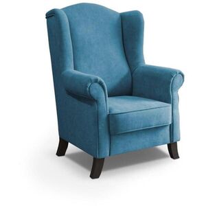 Beautysofa KŘESLO UŠÁK Leonardo modré obraz