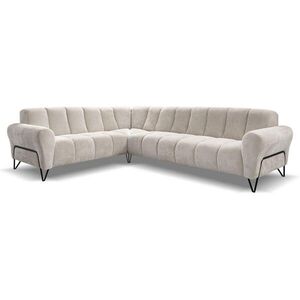 Beautysofa ROHOVÁ pohovka Volare bez funkce spaní, krémová, pravá obraz