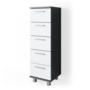 Vicco SKŘÍŇKA DO KOUPELNY Ilias Antracit 30 x 95 cm obraz