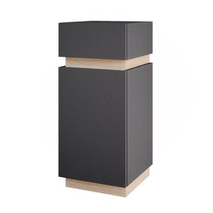 Vicco STŘEDNÍ SKŘÍŇKA Gloria Antracit 33 x 75.5 cm s dvířky a zásuvkou obraz