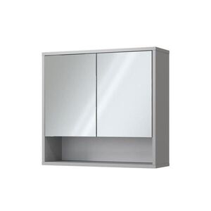 Vicco KOUPELNOVÁ ZRCADLOVÁ SKŘÍŇKA Eliza Šedá 70 x 65 cm se 2 dvířky obraz