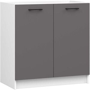 RAUMHIRSCH FURNITURE SPODNÍ SKŘÍŇ Bílá, grafitově šedá 82/80/46 obraz