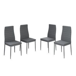 Vicco ŽIDLE JÍDELNY Grand Šedá 42.5 x 48 cm Sada 4 kusů obraz