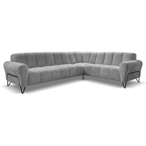 Beautysofa ROHOVÁ pohovka Volare bez funkce spaní, šedá, levá obraz