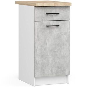 RAUMHIRSCH FURNITURE SPODNÍ SKŘÍŇKA bílá, betonová 85/40/46 obraz