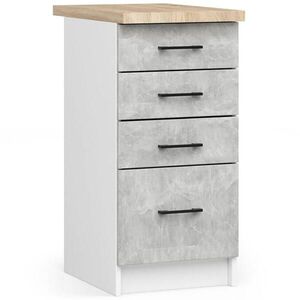 RAUMHIRSCH FURNITURE SPODNÍ SKŘÍŇKA bílá, betonová 85/40/46 obraz