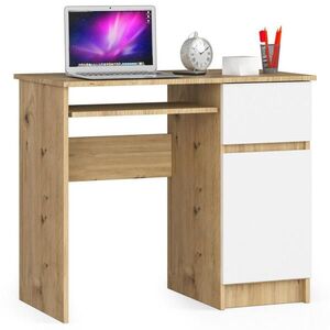 RAUMHIRSCH FURNITURE PSACÍ STŮL dub Artisan, bílá 77/90/50 obraz