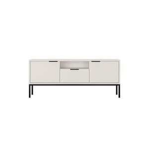 RAUMHIRSCH FURNITURE NÍZKÁ SKŘÍŇKA Austin bílá, černá 33/56, 4/135 cm obraz