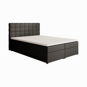 Beautysofa ČALOUNĚNÁ postel Topiq 144/203/103, černá obraz