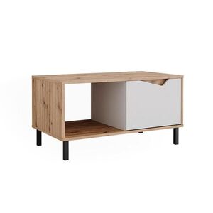Vicco KONFERENČNÍ STŮL Marelle Bílá/Artisan 90 x 50 cm s 1 dveřmi obraz