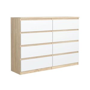 RAUMHIRSCH FURNITURE KOMODA Sonoma, bílá 139/102/39 obraz