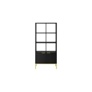 RAUMHIRSCH FURNITURE KNIHOVNA Austin černá 40/171, 3/80 cm obraz