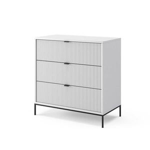 Vicco KOMODA Eliza, Bílá, 80 x 81.2 cm se 3 zásuvkami obraz