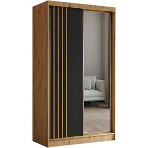 Beautysofa SKŘÍŇ s posuvnými dveřmi Nela 120/216/61 dub Artisan se zásuvkami obraz