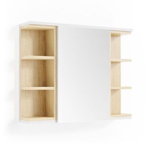 Vicco KOUPELNOVÁ ZRCADLOVÁ SKŘÍŇKA Aquis Bílá 79.6 x 64 cm obraz