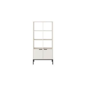 RAUMHIRSCH FURNITURE KNIHOVNA Austin bílá, černá 40/171, 3/80 cm obraz