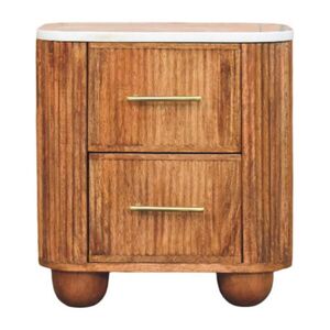 Artisan Furniture KÁVOVÝ STOLEK California, 2 zásuvky, tmavě hnědá obraz