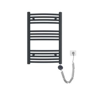 EMKE RADIÁTOR Elektrický zakřivený na ručníky, antracit, 75/50 cm obraz