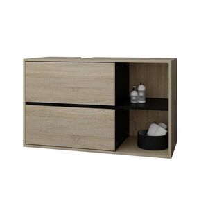ML-DESIGN ZÁVĚSNÁ SKŘÍŇKA POD UMYVADLO hnědá-černá 100x60x45, 5 cm obraz