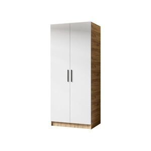 Kier Furniture ŠATNÍ SKŘÍŇ GOLD Dub Craft & Bílá obraz