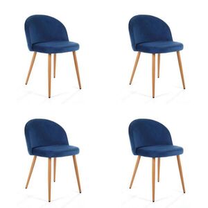 RAUMHIRSCH FURNITURE ČALOUNĚNÁ ŽIDLE modrá 50/76/54 obraz