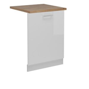 Vicco PŘEDNÍ PANEL R-Line Bílá vysoký lesk 60 cm , PD Dub obraz