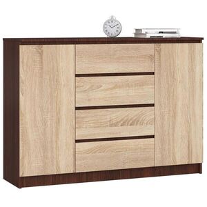 RAUMHIRSCH FURNITURE KOMODA Tmavě hnědá, dub Sonoma 99/138/40 obraz