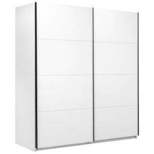 P & B ŠATNÍ SKŘÍŇ S POSUVNÝMI DVEŘM, bílá, 200/211, 5/61, 5 cm obraz