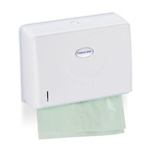 Relaxdays DÁVKOVAČ Bílý na papírové ručníky nástěnný ABS H2 obraz