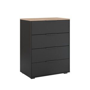 Vicco PŘÍBORNÍK Betti Anthracite/Sonoma 30 x 83.6 cm se 4 zásuvkami obraz