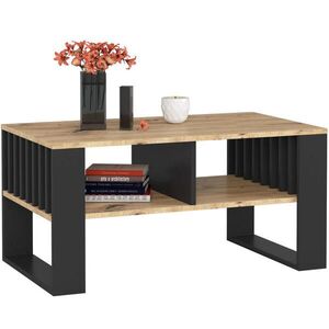 RAUMHIRSCH FURNITURE KONZOLOVÝ STOLEK dub Artisan, černý 45/92/53 obraz