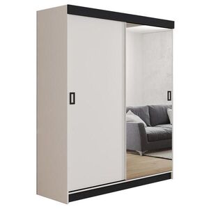 Kier Furniture POSUVNÁ ŠATNÍ SKŘÍŇ RETRO 1 138 - Bílá 138x205x59cm obraz