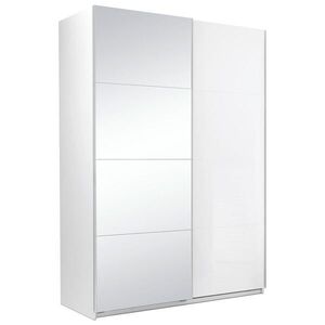 P & B ŠATNÍ SKŘÍŇ S POSUVNÝMI DVEŘM, bílá, 150/210/62 cm obraz