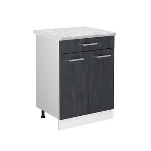 Vicco SPODNÍ SKŘÍŇKA KUCHYŇSKÉ LINKY R-Line Černý beton 60 cm PD Mramor obraz