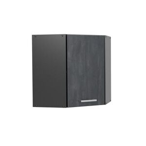Vicco ROHOVÝ VĚŠÁK NA STĚNU R-Line Černý beton 57 cm obraz