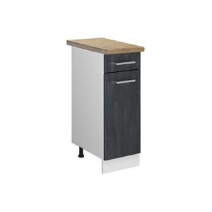 Vicco SPODNÍ SKŘÍŇKA KUCHYŇSKÉ LINKY R-Line Černý beton 30 cm PD Dub obraz
