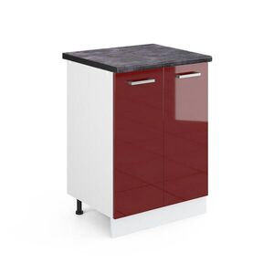 Vicco SPODNÍ SKŘÍŇKA KUCHYŇSKÉ LINKY R-Line Červená vysoký lesk 60 cm , PD Antracit obraz
