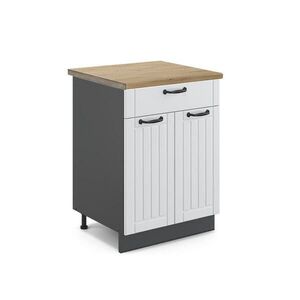 Vicco SPODNÍ SKŘÍŇKA KUCHYŇSKÉ LINKY Fame-Line Bílý venkovský dům 60 cm se zásuvkou, PD Dub obraz