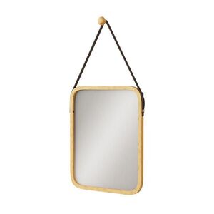 Vicco KOUPELNOVÉ ZRCADLO Mirno Bambus 34 x 41.5 cm s nastavitelným popruhem obraz