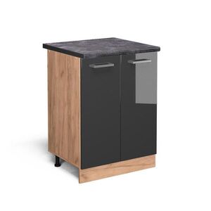 Vicco SPODNÍ SKŘÍŇKA KUCHYŇSKÉ LINKY R-Line Antracitový vysoký lesk 60 cm , PD Antracit obraz