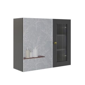 Vicco KOUPELNOVÁ ZRCADLOVÁ SKŘÍŇKA Malte Šedá 60 x 50 cm se zrcadlem obraz