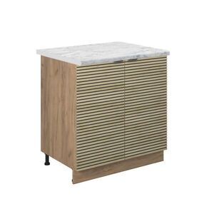 Vicco SKŘÍŇKA POD DŘEZ Fame-Line Dubový panel 80 cm , PD Mramor obraz
