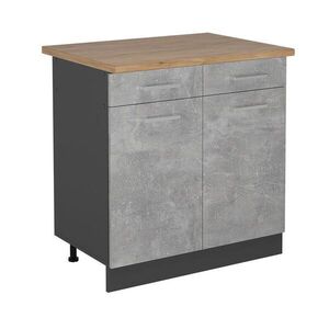 Vicco SPODNÍ SKŘÍŇKA KUCHYŇSKÉ LINKY R-Line Beton 80 cm , PD Dub obraz