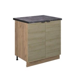 Vicco SKŘÍŇKA POD DŘEZ Fame-Line Dubový panel 80 cm , PD Antracit obraz